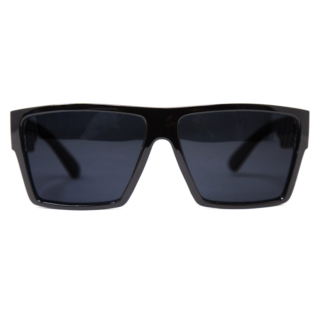 Kookslayer sunglasses, wide flat-top frame — front